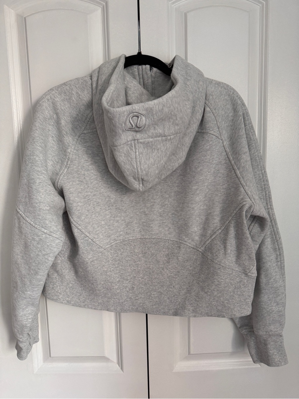 lululemon athletica Oversized Full-Zip Scuba in Heathered Core Ultra Light Gray - Picture 5 of 6